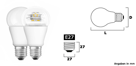 PARATHOM CLASSIC A E27 NICHT Dimmbar