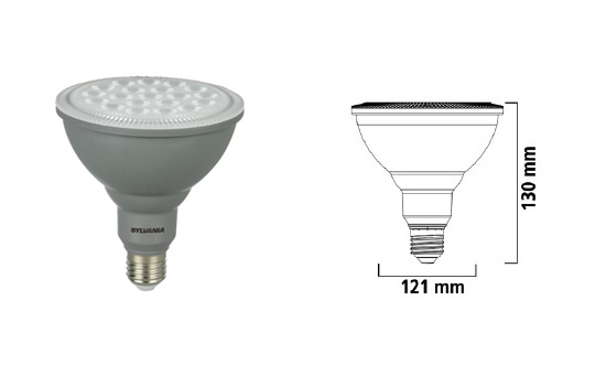 RefLED PAR38 OUTDOOR E27 16W 1400lm 36 Dimmbar
